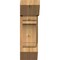 Ekena Millwork Olympic Slat Rough Sawn Bracket w/ Offset Brace, Western Red Cedar, 8"W x 18"D x 26"H BKT0806X18X26OLY06RWR - alternate 3